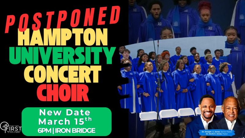 Image for the Tweet beginning: The Hampton University Concert Choir