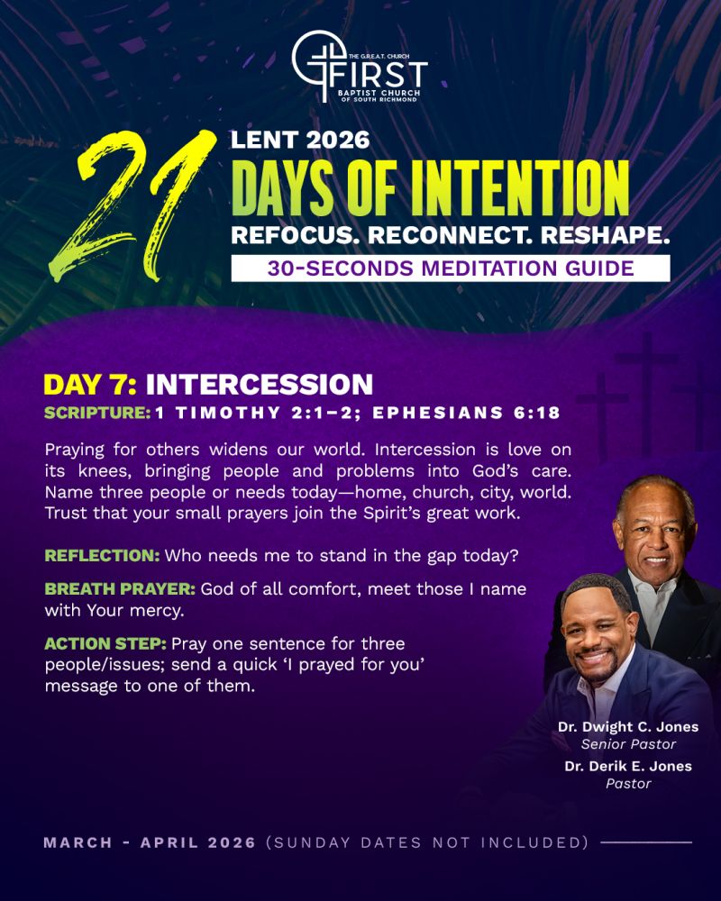 Image for the Tweet beginning: Day 7: Intercession

Who needs me