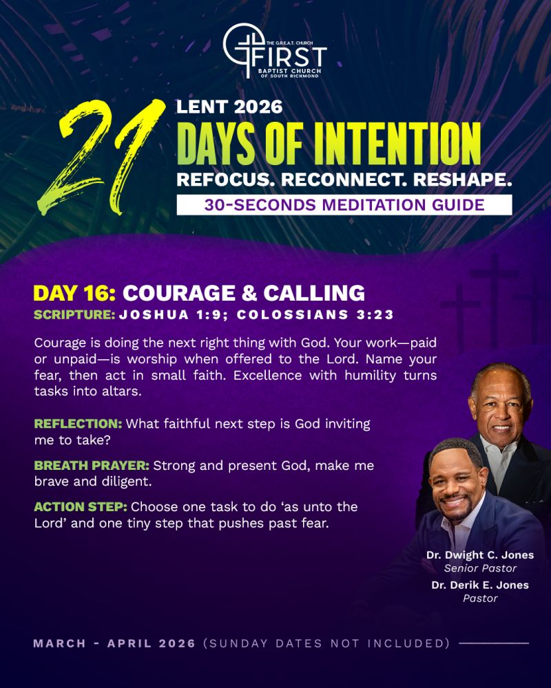 Image for the Tweet beginning: Day 16: Courage &amp; Calling

What