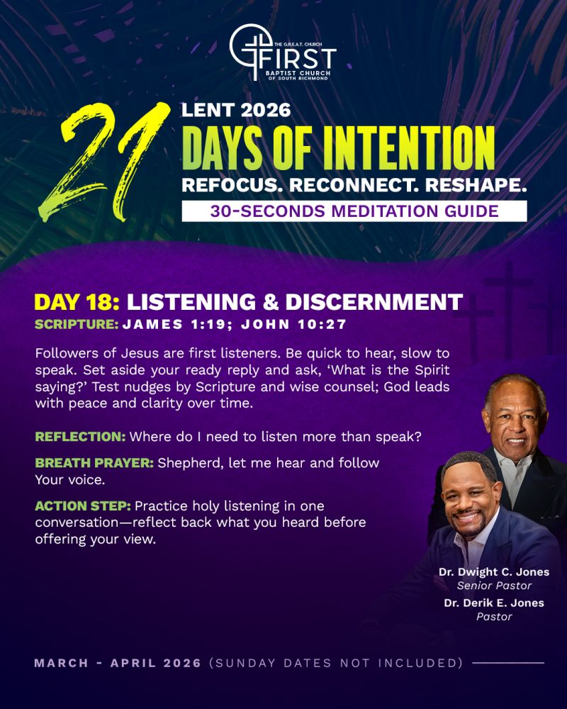 Image for the Tweet beginning: Day 18: Listening &amp; Discernment

Where